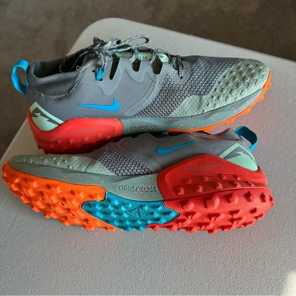 Men’s Nike Wildhorse 7 'Smoke Grey Laser Blue' sneakers - Picture 2 of 11